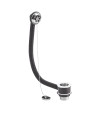 Nuie Bath Waste With Overflow Brass Plug And Ball Chain - Chrome