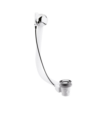 Nuie Bath Pop Up Waste With Overflow - Chrome