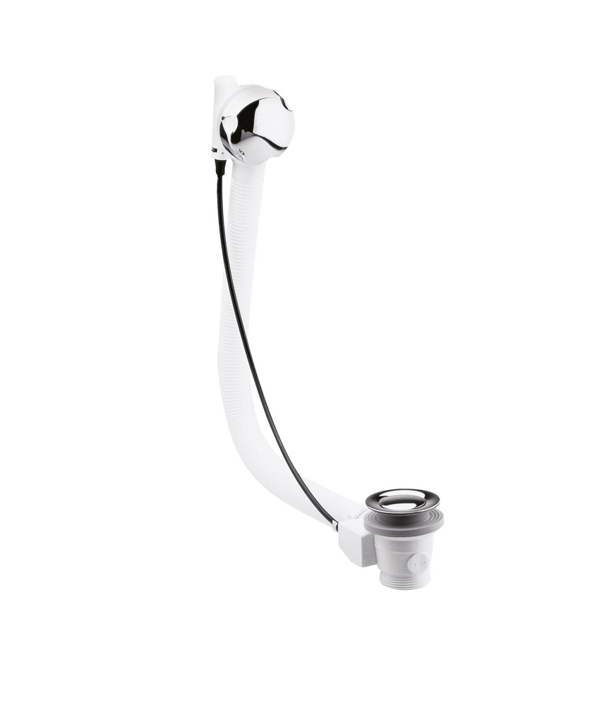Nuie Bath Pop Up Waste With Overflow - Chrome