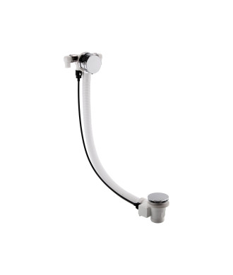 Nuie Bath Filler With Pop Up Waste And Overflow - Chrome