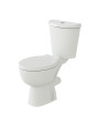 Basix Ceramic Close Coupled Toilet - White