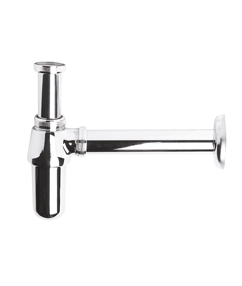 Nuie Basin Bottle Trap With Extension Tube 190mm - Chrome