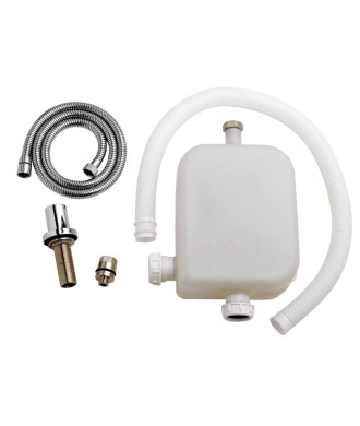 Nuie Deck Mounted Shower Kit with Hose - Chrome