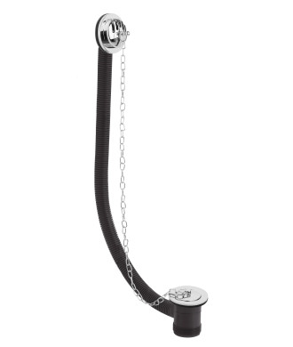 Nuie Classic Concealed Bath Waste & Overflow- Chrome
