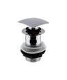 Nuie Square Press Top Slotted Basin Waste - Chrome