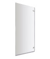 Nuie Ella Hinged Shower Bath Screen - 1435mm x 780mm - Satin Chrome
