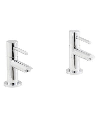 Nuie Series 2 Basin Pillar Taps - Chrome