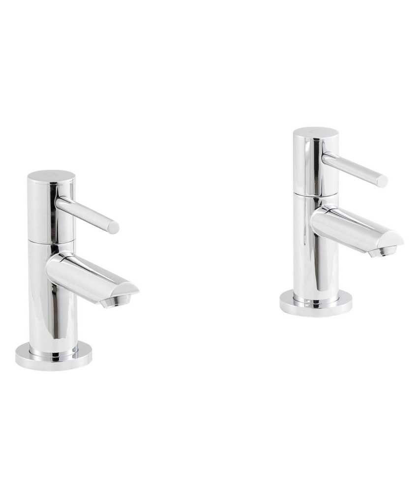 Nuie Series 2 Basin Pillar Taps - Chrome