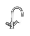 Nuie Series 2 Economy Mono Basin Mixer Tap with Push Button Waste - Chrome