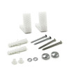 iBathUK Clyra Angled Bathroom Floor Fixing Kit, Secure WC Toilet Pan, Accessories for Washroom, Installation Set for Floor-Mo...