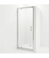iBathUK Solis 6mm Glass Recessed Pivot Shower Door - Chrome