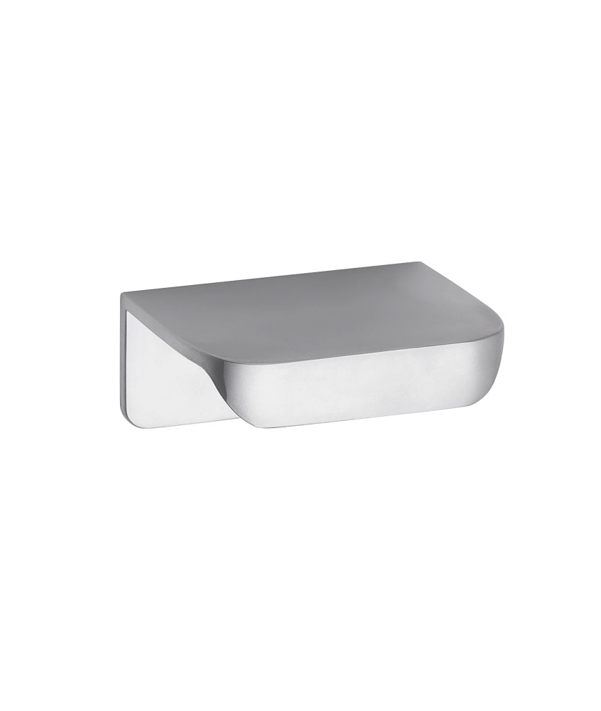 Nuie Small Rear Fixed Furniture Handle - 50mm Wide - Satin Chrome