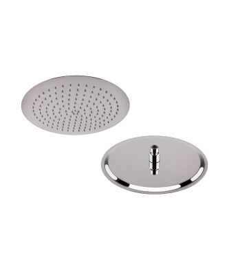Hudson Reed Fixed Head, Round Minimalist Design, Crafted from High-quality Steel, Shower Accessories, Chrome, 300mm Diameter