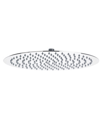 Hudson Reed Fixed Shower Heads Fixed Head, Round Minimalist Design, Shower Accessories, Chrome, 400mm Diameter