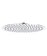 Hudson Reed Fixed Shower Heads Fixed Head, Round Minimalist Design, Shower Accessories, Chrome, 400mm Diameter