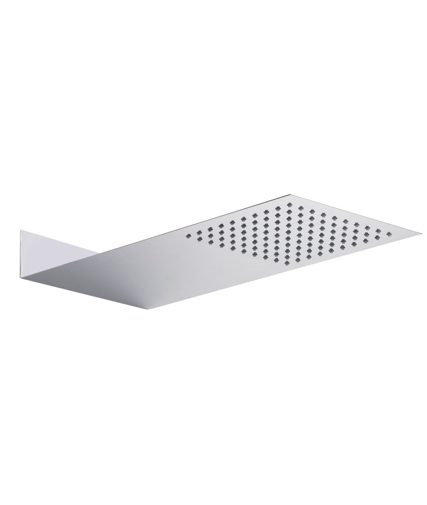 Hudson Reed Hudson Reed Fixed Shower Heads Fixed Head, Ultra Thin Minimalist Design, Shower Accessories, Chrome, 430mmX200mm