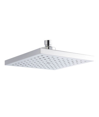 Nuie 200mm x 200mm Square Fixed Shower Head - Chrome