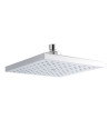 Nuie 200mm x 200mm Square Fixed Shower Head - Chrome