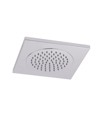 Hudson Reed Fixed Shower Heads Ceiling Tile Fixed Head, Square Minimalist Design, Shower Accessories, Chrome, 270mmX270mm