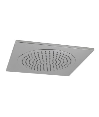 Hudson Reed Fixed Shower Heads Ceiling Tile Fixed Head, Square Minimalist Design, Shower Accessories, Chrome, 500mmX500mm