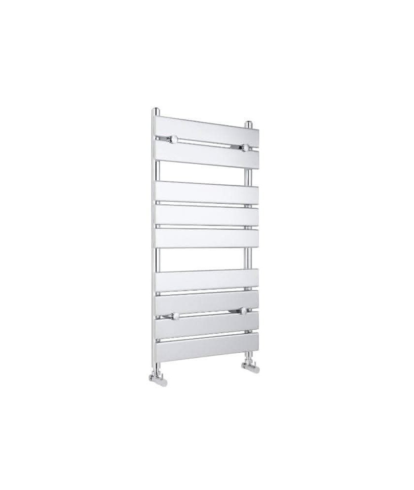 Nuie Piazza Heated Towel Radiator Rail, Wall Mounted, Bathroom Radiator for Towel Warming, 950mm x 500mm, Chrome