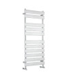 Nuie Piazza Heated Towel Radiator Rail, Wall Mounted, Bathroom Radiator for Towel Warming, 1200mm x 500mm, Chrome