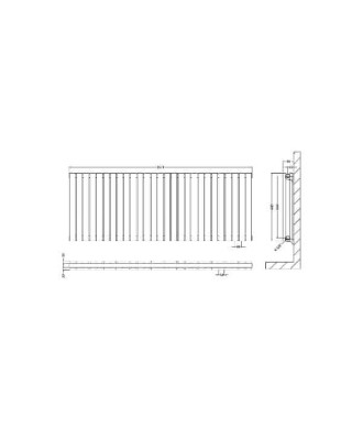 Horizontal Double Panel Radiator 600 x 1572