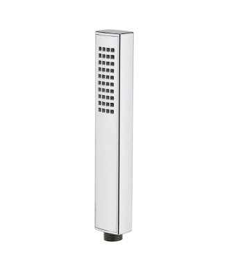 Nuie Minimalist Easy Clean Rectangular Shower Handset - Chrome