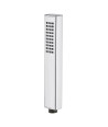 Nuie Minimalist Easy Clean Rectangular Shower Handset - Chrome