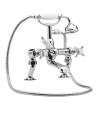 Nuie Beaumont Luxury Cranked Bath Shower Mixer Tap - Chrome