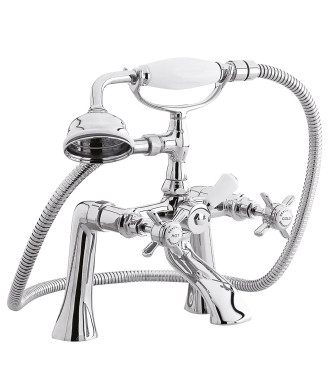Nuie Beaumont 1/2 Bath Shower Mixer Tap - Chrome