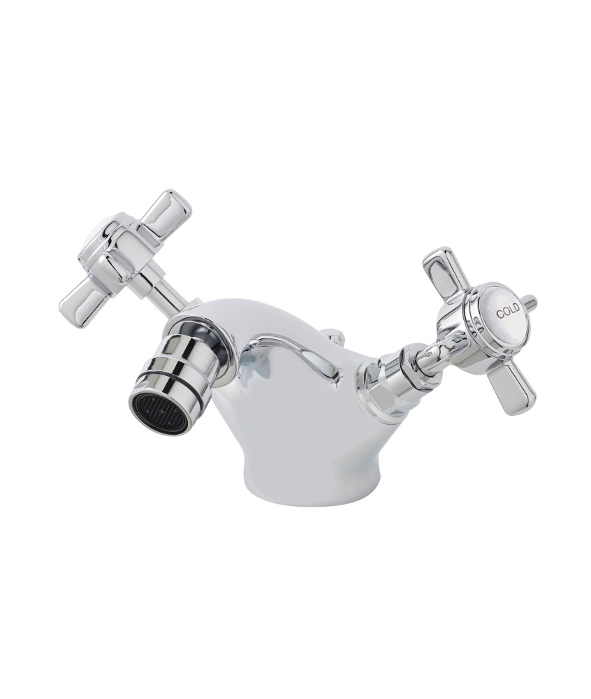 Nuie Beaumont Luxury Mono Bidet Mixer Tap With Pop Up Waste - Chrome