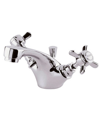 Nuie Beaumont Mono Basin Mixer Tap with Pop Up Waste - Chrome
