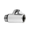 Radiator/Towel Rail Duel Fuel T-Piece - Chrome