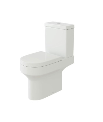 Rimini Ceramic Close Coupled Toilet - White