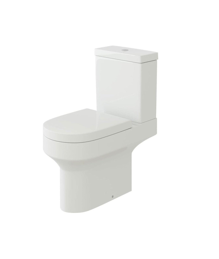 Rimini Ceramic Close Coupled Toilet - White