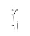 Nuie Modern 820mm High Slider Rail Shower Kit With Handset - Chrome