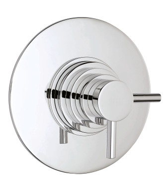 Hudson Reed Tec Dual Concealed Thermostatic Round Shower Valve with Lever Handles, Best Brass Build Concealed Shower Valve fo...