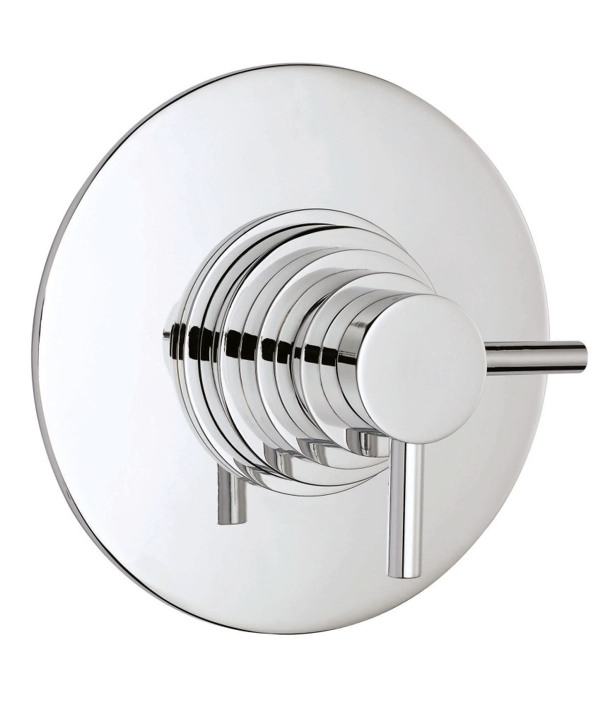 Hudson Reed Tec Dual Concealed Thermostatic Round Shower Valve with Lever Handles, Best Brass Build Concealed Shower Valve fo...