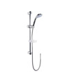 Nuie Modern 600mm High Shower Slider Rail Kit - Chrome