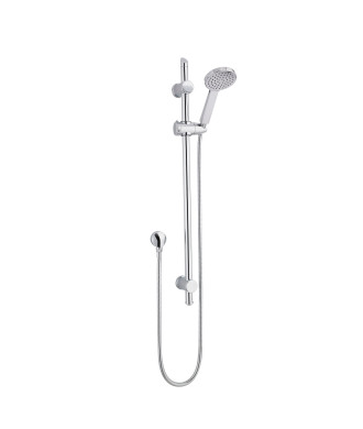 Nuie Water Saving 740mm High Shower Slider Rail Kit - Chrome