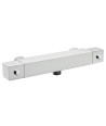 Nuie Square Bottom Outlet Thermostatic Bar Shower Valve - Chrome