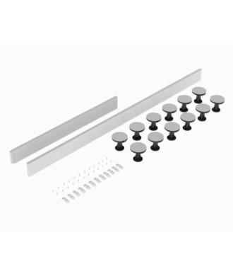 Leg Set Suitable for 1300-1800 Rectangular & Walk in Trays - Slate Grey