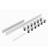 Leg Set Suitable for 1300-1800 Rectangular & Walk in Trays - Slate Grey