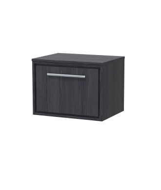 Hudson Reed Lille Countertop Basin Vanity Unit, Single Drawer, Durable Worktop for Bathroom Furniture, Modern Marble Top Vani...