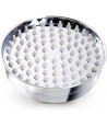 iBathUK Zeno Traditional Fixed Rainfall Shower Head Round Stainless Steel Swivel Joint, Modern Bathroom Accessories, 6 Inch