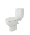 Modern White Close Coupled Toilet with Cistern Soft Close Seat Bathroom WC (SLK630)