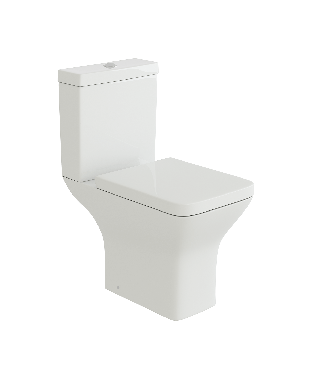 Venice Ceramic Close Coupled Toilet - White