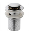 iBathUK Nexel Pop Up Slotted Bathroom Sink Waste Click Clack Plug, Modern Bathroom Basin Waste and Trap, Chrome