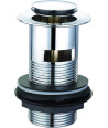 Full Dome basin waste Slotted - chrome